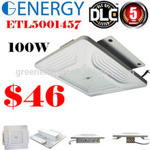 Anti explosion 100-277V AC 5 years warranty recessed moumt canopy gas station light 100W 140W for commercial use